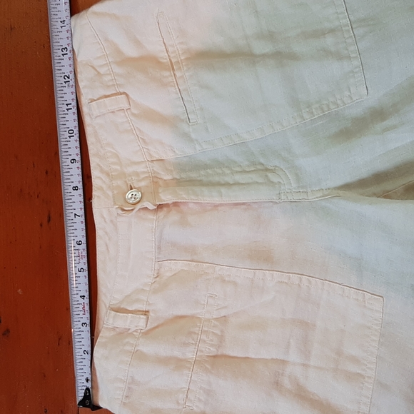 So Blue Sigrid Olsen 100% linen cropped pants. - Picture 4 of 9